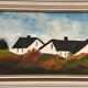 Original Swedish Oil on Panel – “Landscape with Farm” by Louis Zelig – Signed – Vintage & Framed – 78 × 39 cm (30.7" × 15.4")