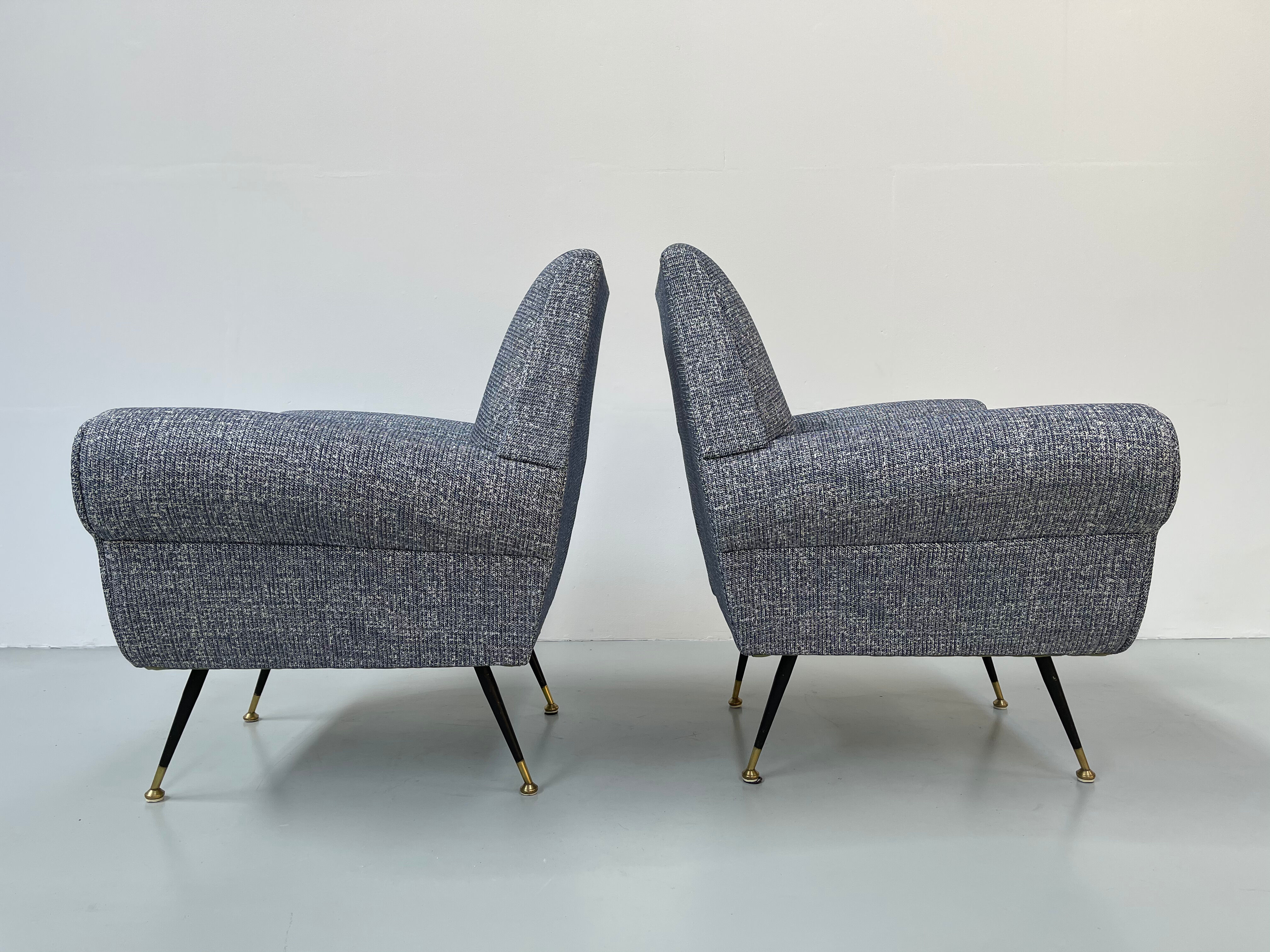 Pair of armchairs by Gigi Radice for Minotti