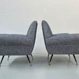 Pair of armchairs by Gigi Radice for Minotti