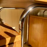 Bauhaus desk in oak and chrome, 1930s
