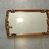 Large mirror in baroque rocaille rococo style