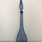 Carafe empoli purple mauve small bubbles hobnail