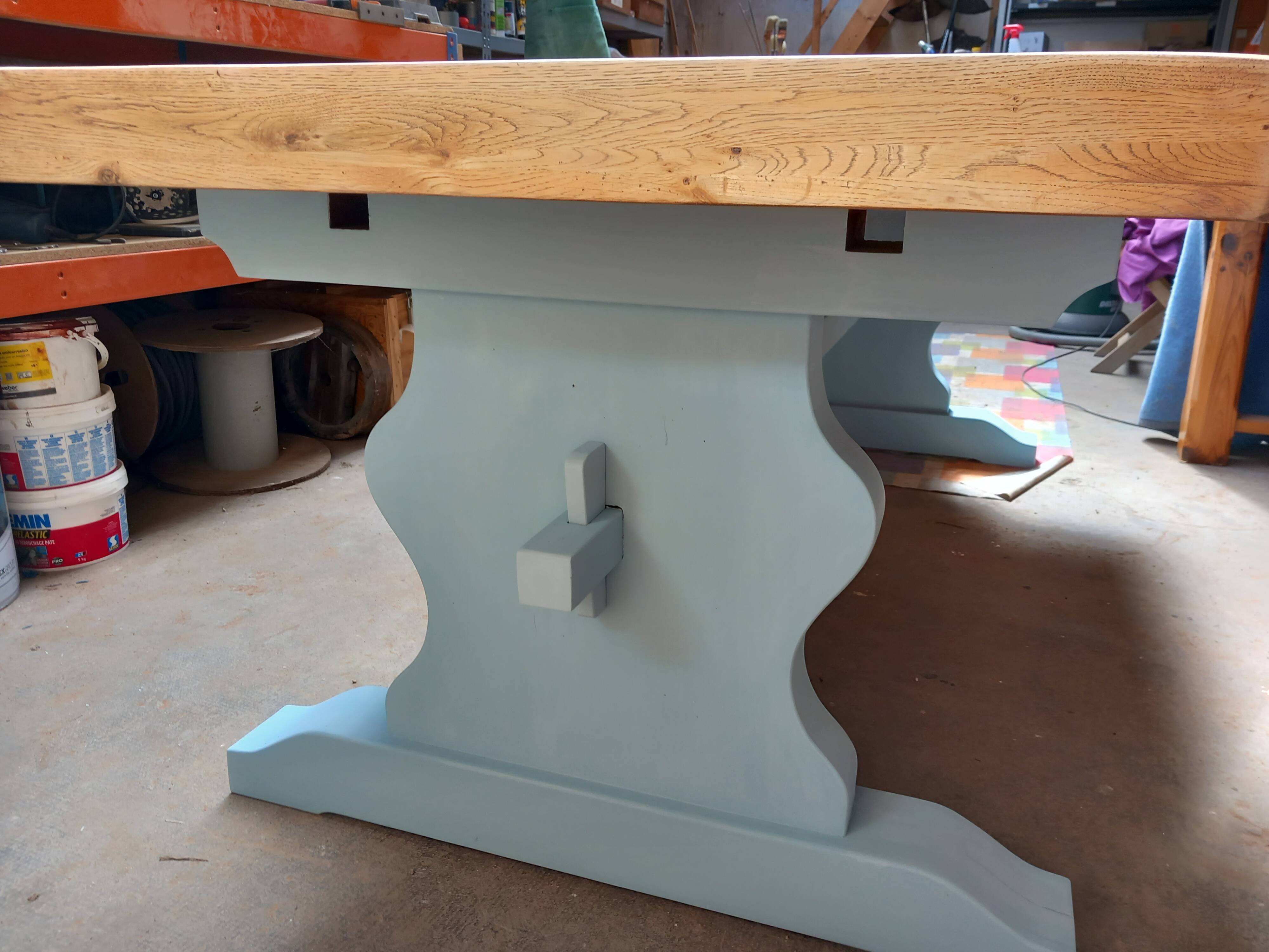 Table de ferme en chêne massif