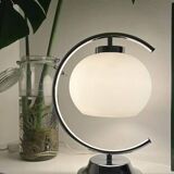 Lampe design verre et métal