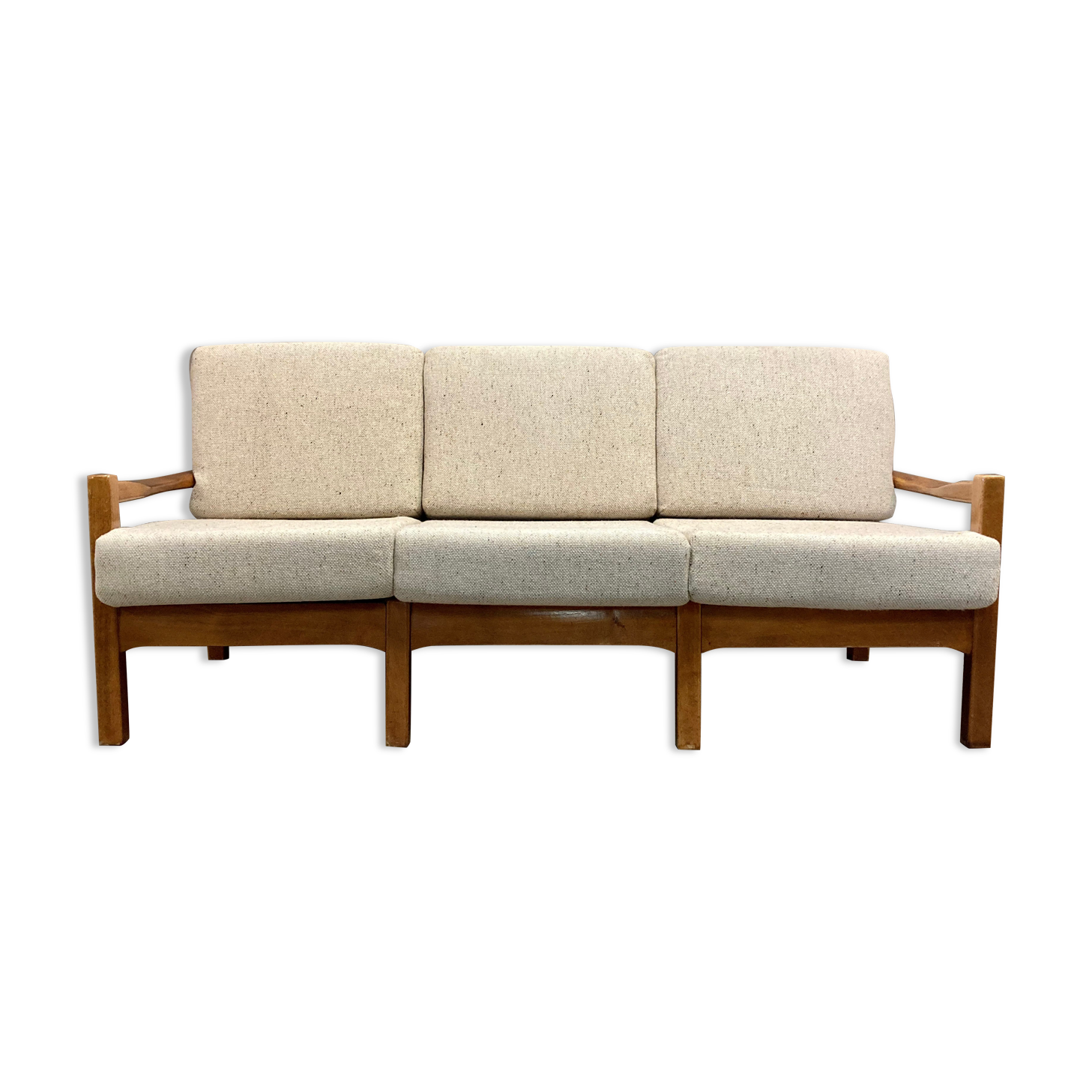 Sofa 3 places Scandinavian design 1950