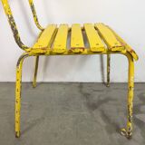 Vintage Yellow Industrial Chair, 1960s