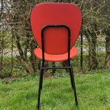 Chaise vintage rouge