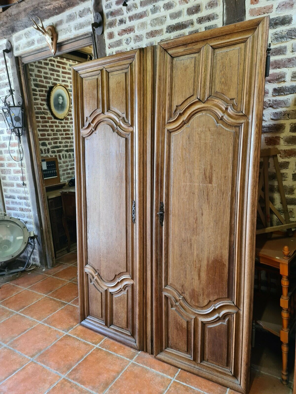 Pair of 19th century oak doors