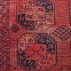 Antique Turkmen Ersari hand-knotted wool carpet 1920s
