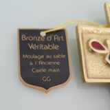 Bronze enamelled cross