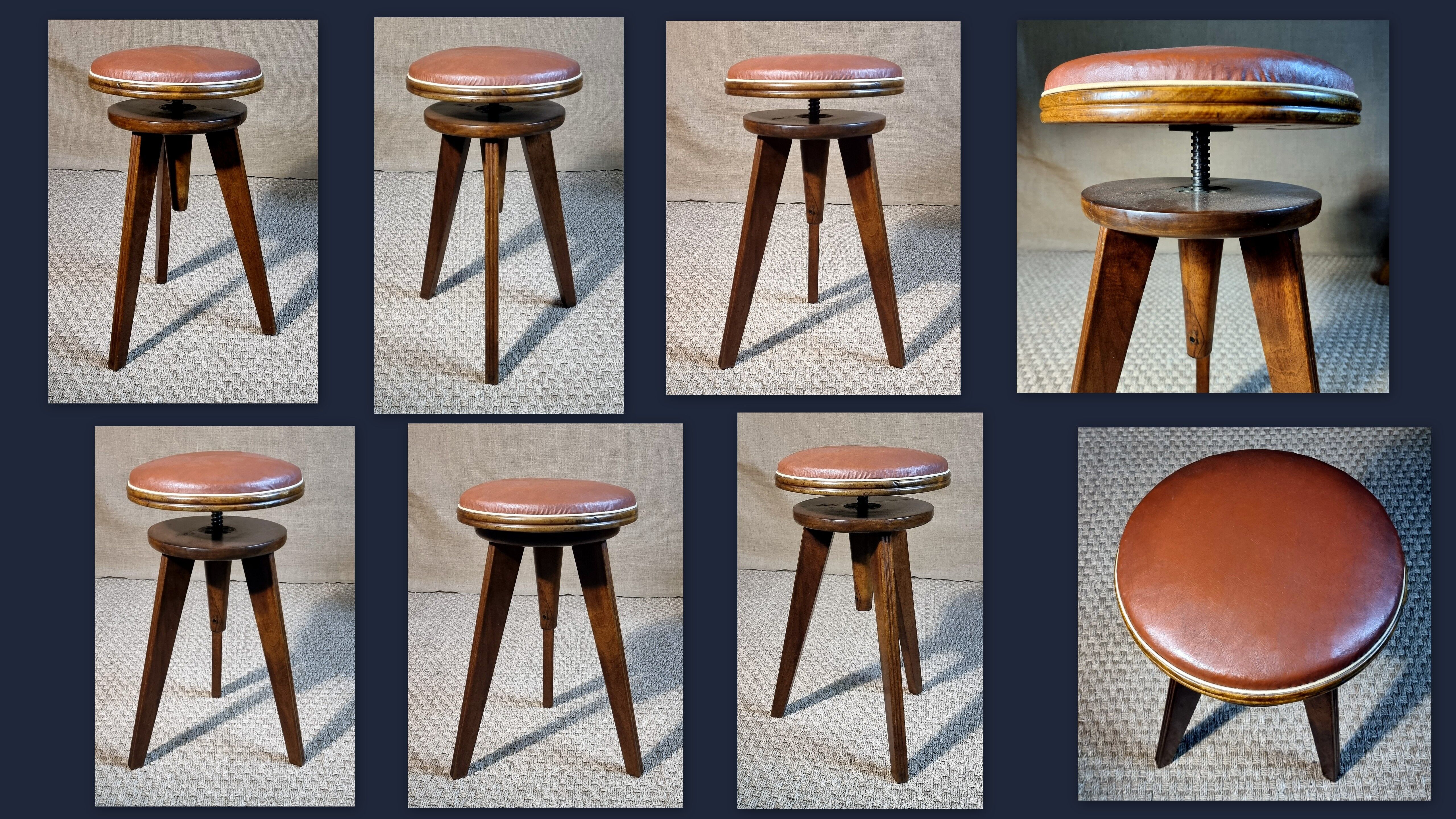 Piano stool tripod 60s