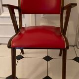 Vintage compass foot desk and armchair