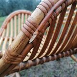 Vintage rattan armchair by Dirk Van Sliedregt for Rohe Noordwolde.