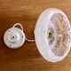 Vintage lampshade suspension and porcelain rosette