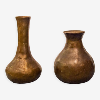 Paire de vases en bronze Italie années 60
