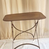 Folding old garden table