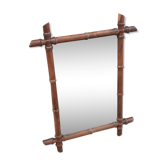 Wooden barber mirror