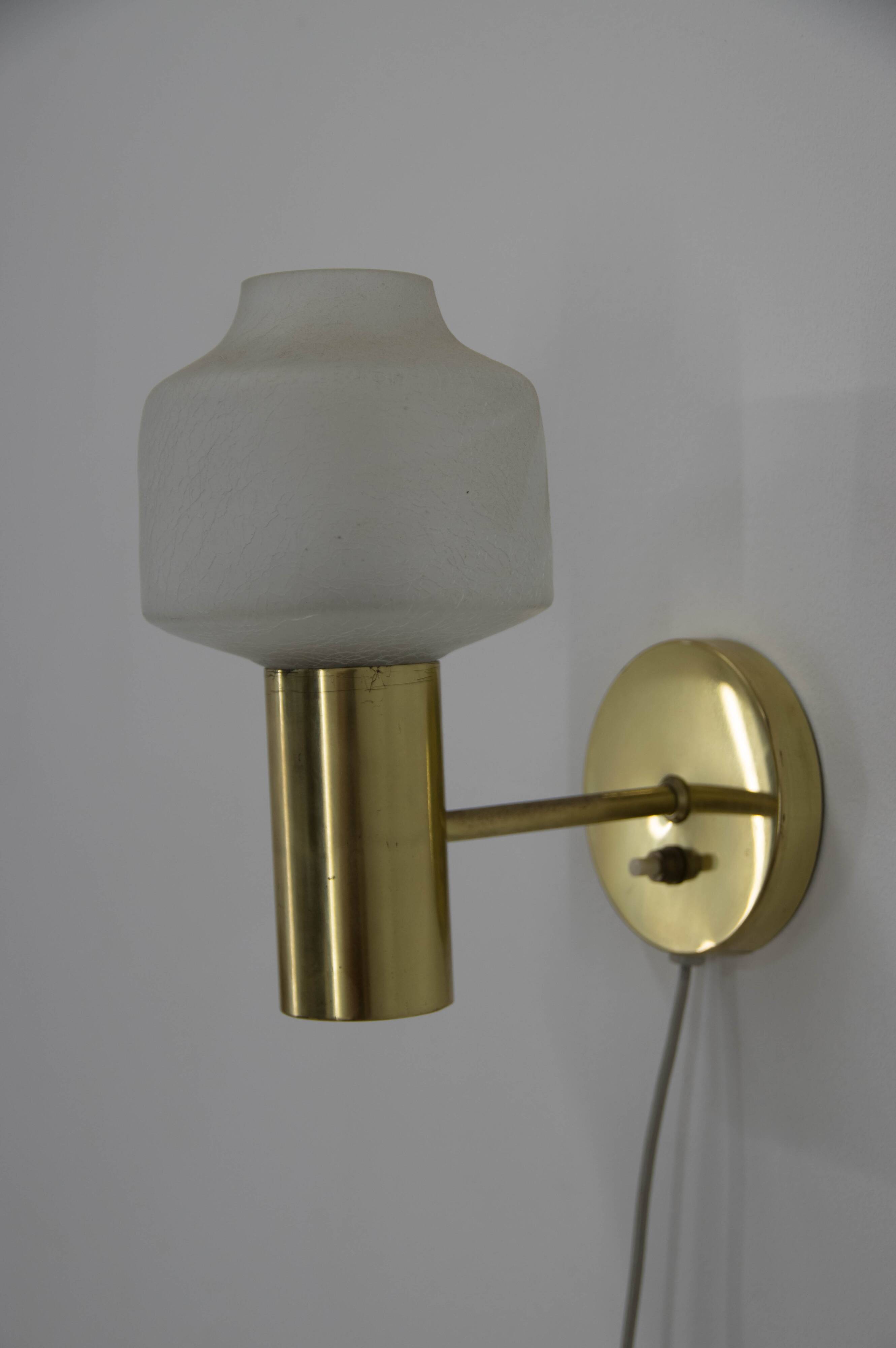 Set of Two Wall Lamps, Denmark, 1970s