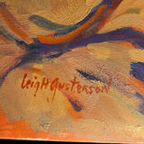 Cedar at high noon, Oil on canvas signed Leigh Gusterson