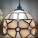 Vintage mother-of-pearl and brass lampshade pendant light