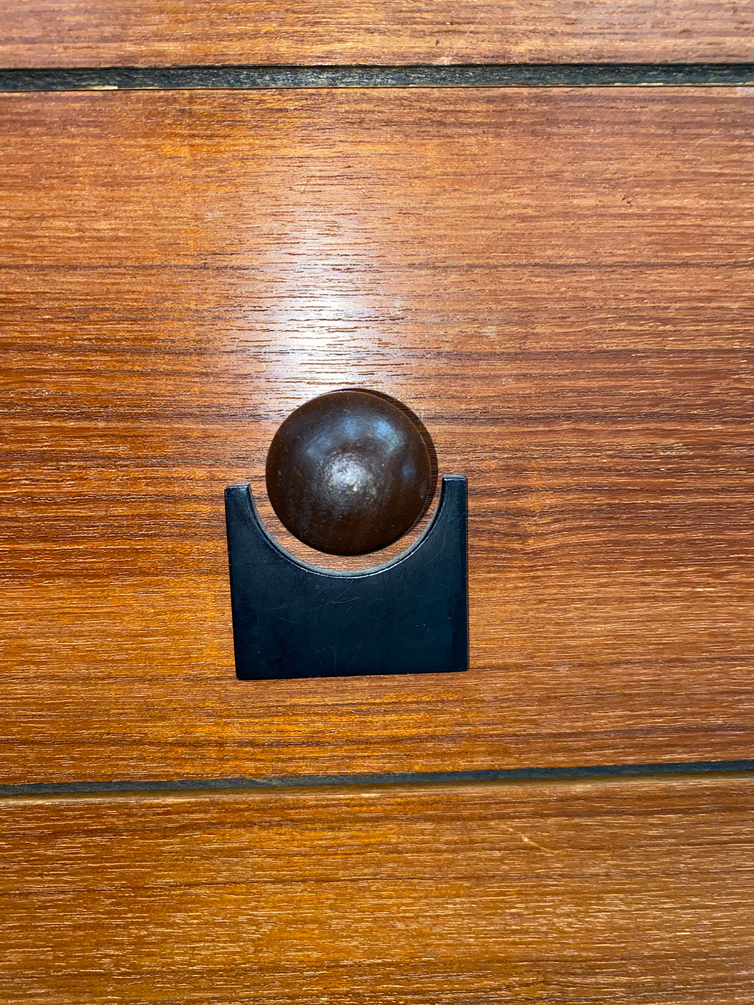 Italian teak chest of drawers year 50