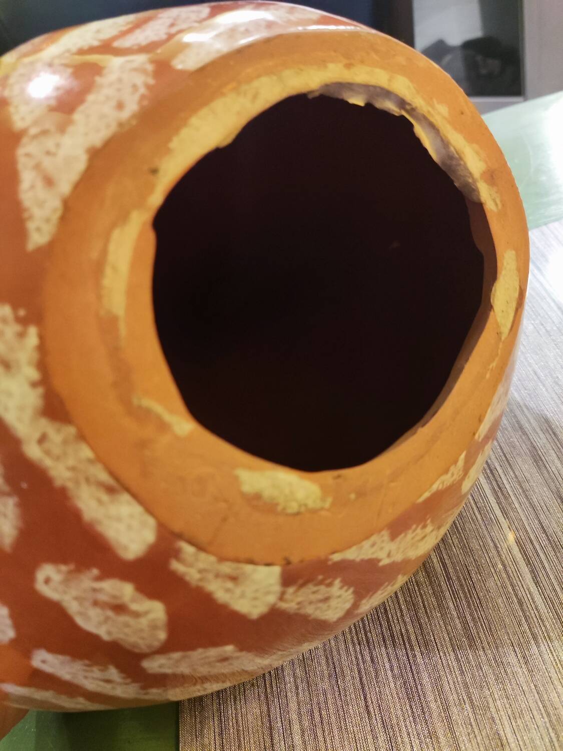 Signed terracotta hen