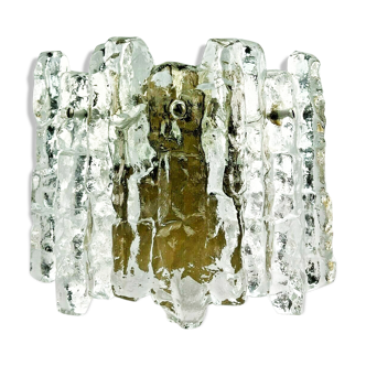 60s 70s lamp light wall lamp Kalmar Franken KG Ice Glass Design 60s