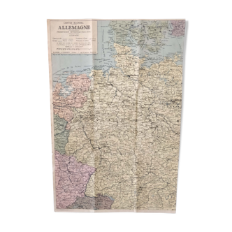 Old Germany map 49x32cm edition Blondel 1943