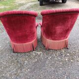 Paire de Fauteuils Crapaud Napolèon III