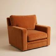 Fauteuil club contemporain - Refait à neuf