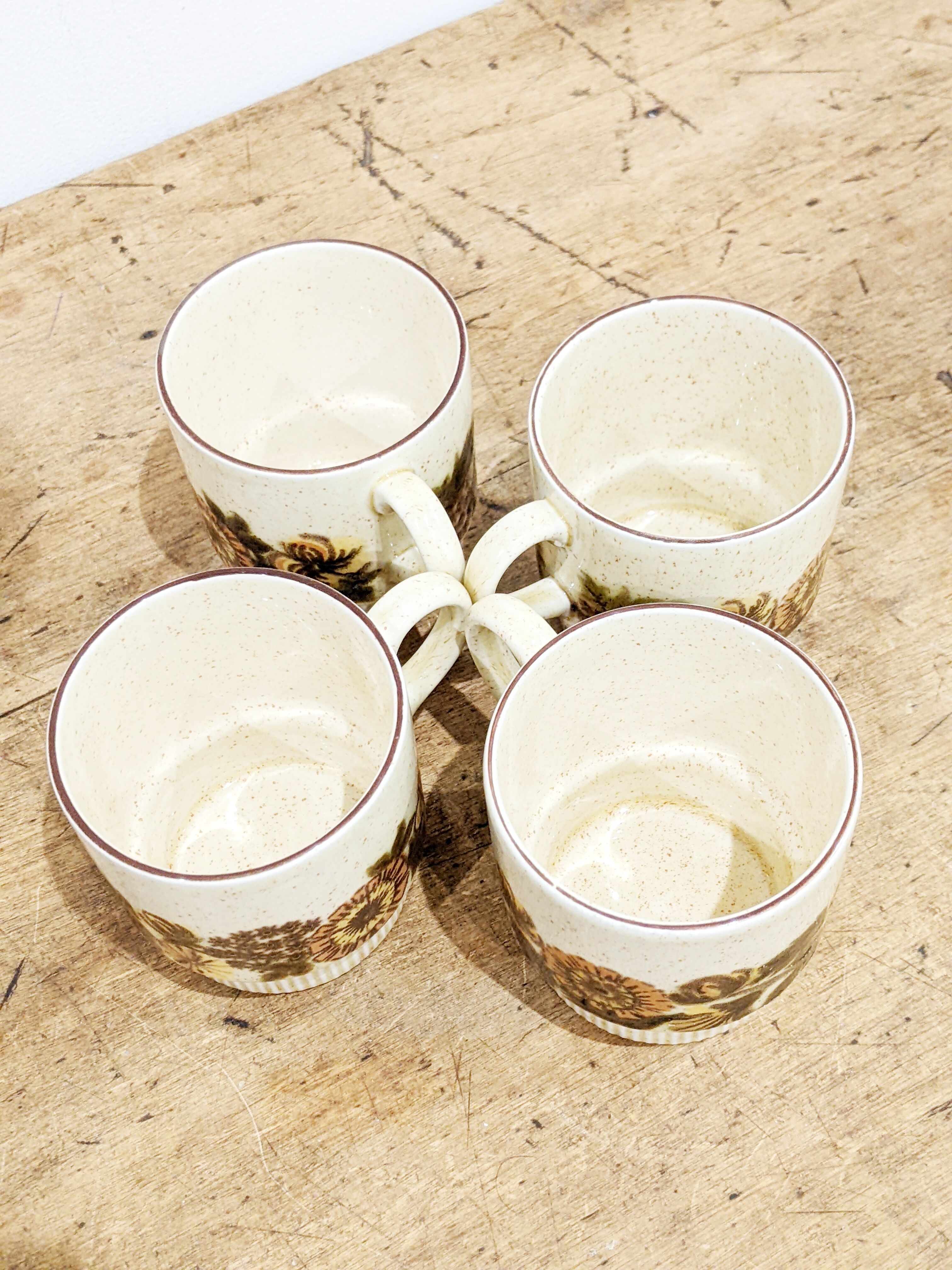 **Rare** Poole Pottery vintage coffee service. Thistlewood model (Thistle wood). Very good condition.