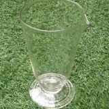 1970s measuring glass shower foot graduated from 25 to 500ml pyrex (large model)
