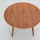 Scandinavian modern teak round coffee table, 1960's denmark