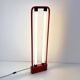 Red floor lamp by Gian N. Gigante for Zerbetto, 1980