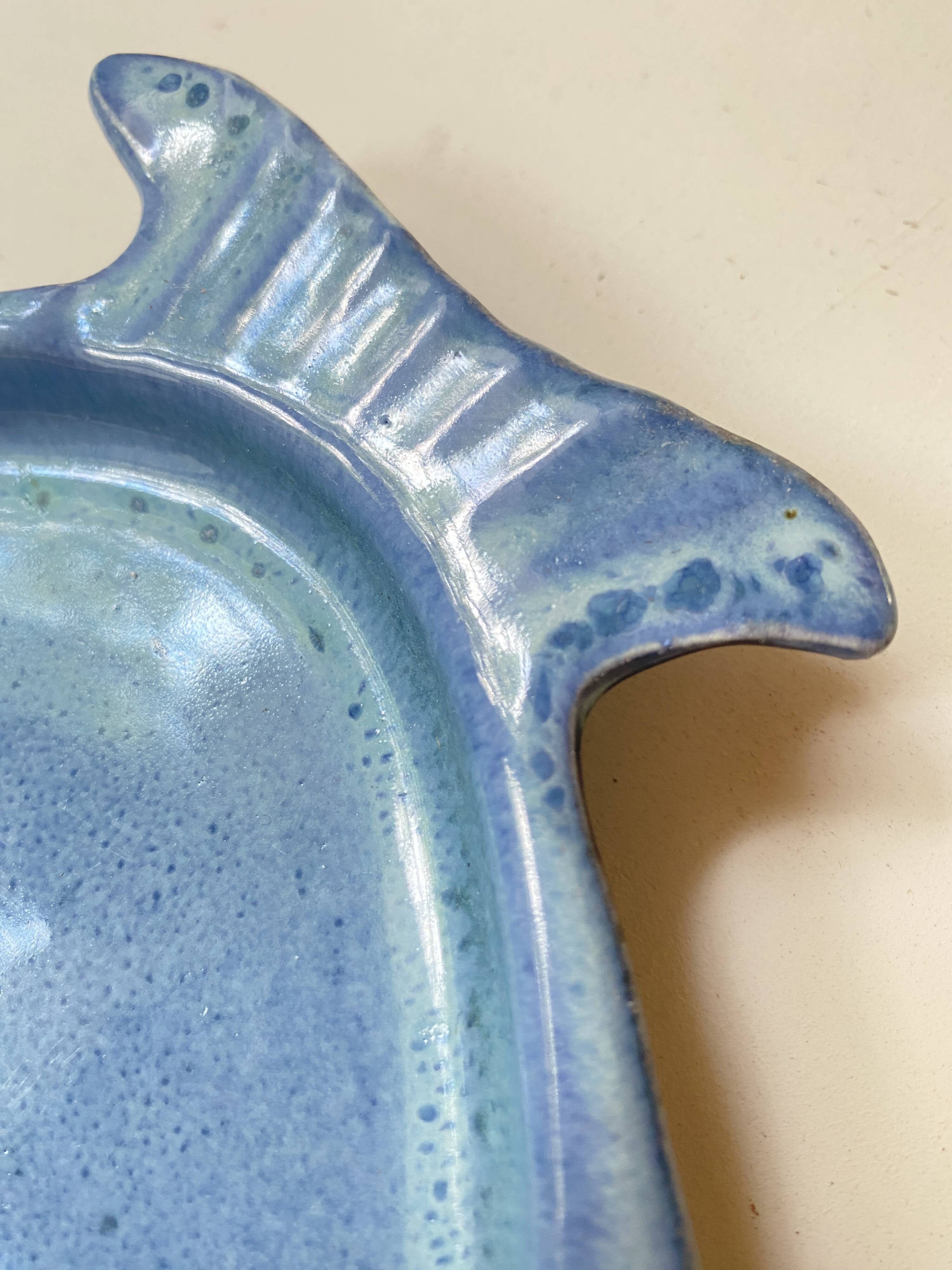Grimaud ceramic dish, fish shape