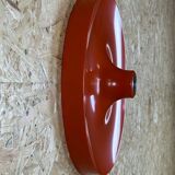 60s 70s discus wall lamp Teka Orange Space Age design aluminum metal