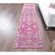 Vintage Turkish hand-knotted runner 78x340