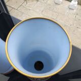 Pair of 19th century opaline crystal and gold vases