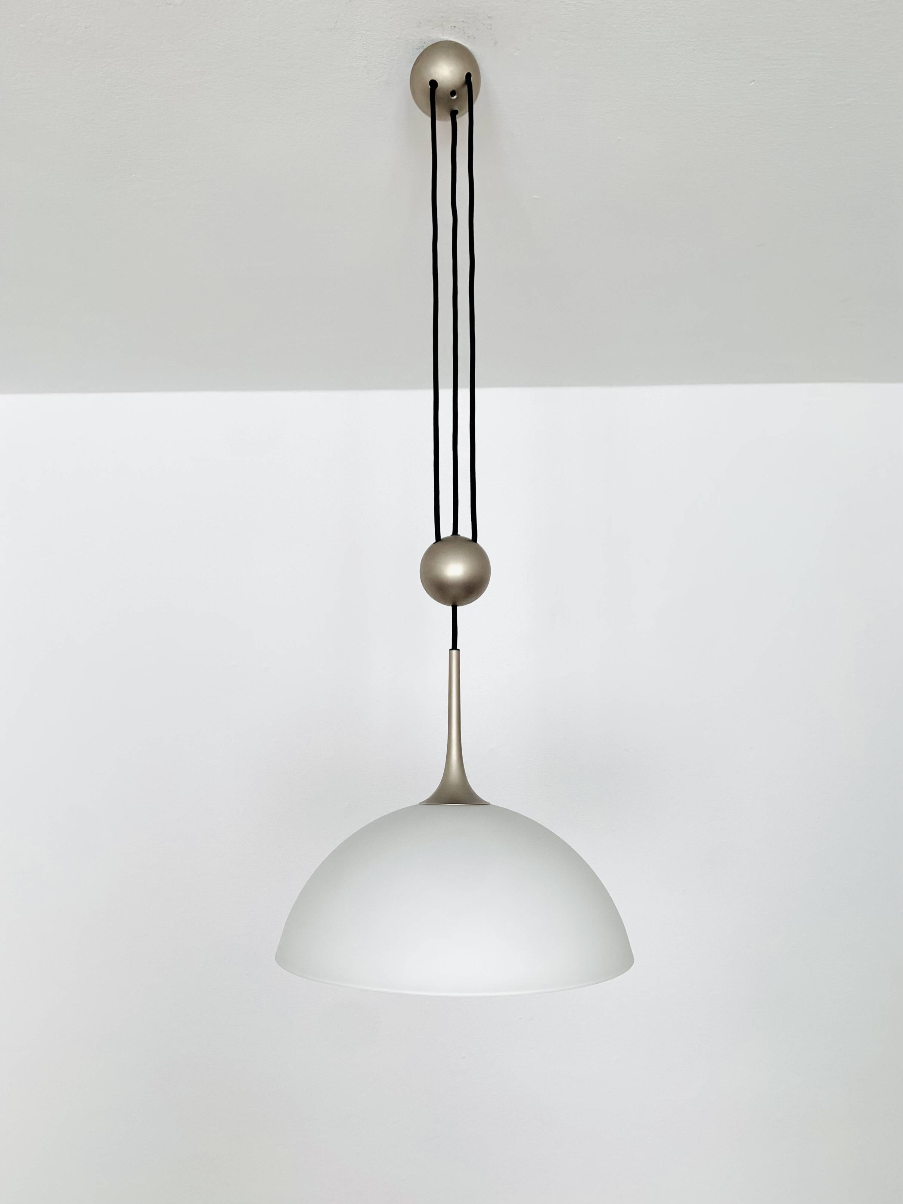 Opaline Posa 36 Pendant Lamp with Counterweight by Florian Schulz