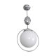 Suspension ''bistrot'' Monte et Baisse - Globe opaline blanche - 1940
