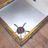 Art Deco mirror, gilded with feula leaf - "Firmin"