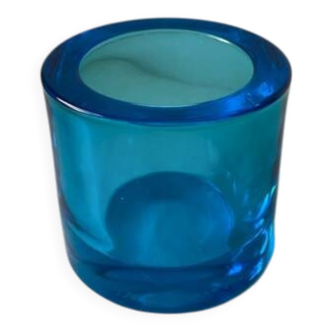 Vintage Sky Blue Iittala Kivi x Marimekko Candle Holder