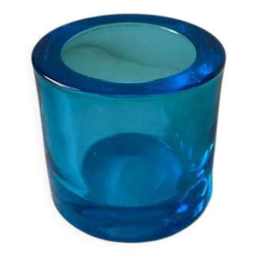 Vintage Sky Blue Iittala Kivi x Marimekko Candle Holder