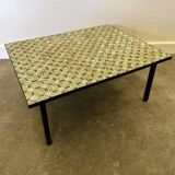 Mid-century modern mosaic tile coffee table, 1960s, France