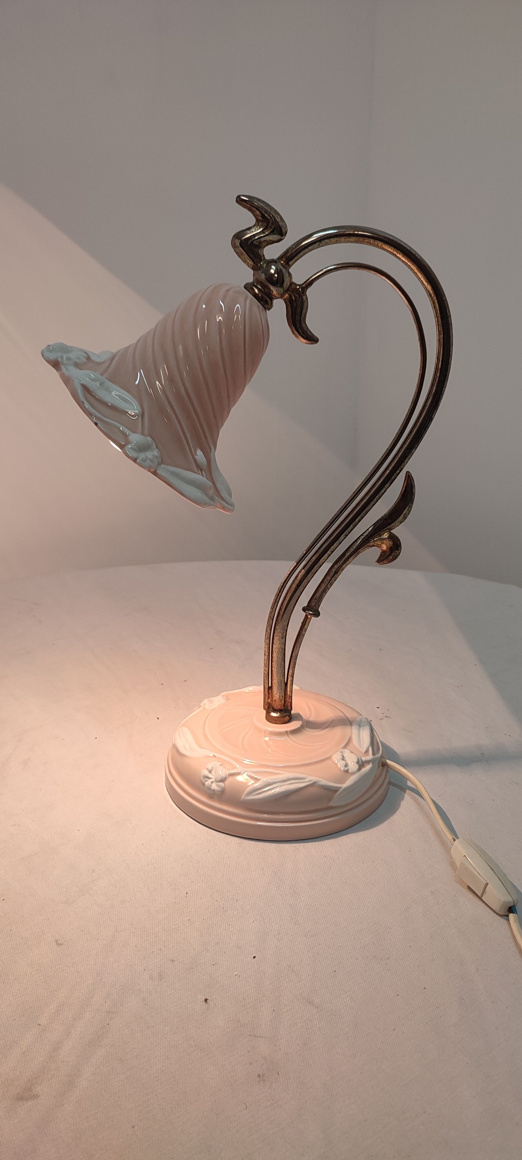 Ceramic desk lamp. Spain, 1980s