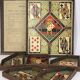 Old game of nain jaune with its bone tokens.