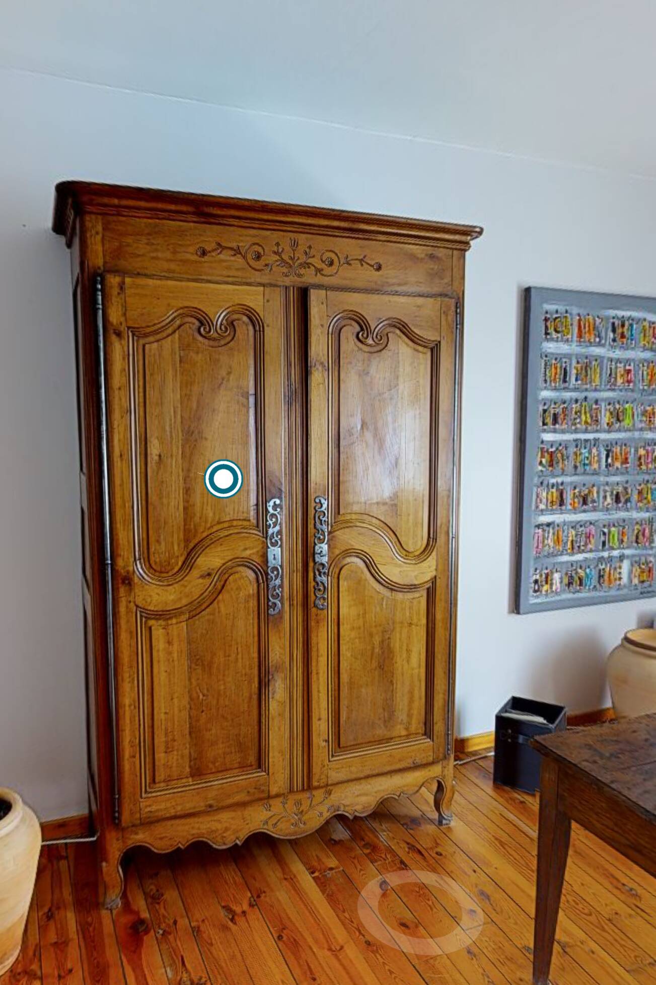 Armoire XIX merisier massif