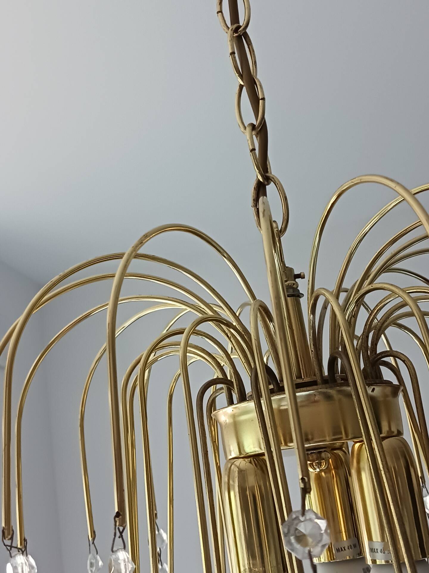 Italian vintage 70's chandelier