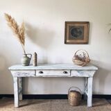 Weathered wooden console