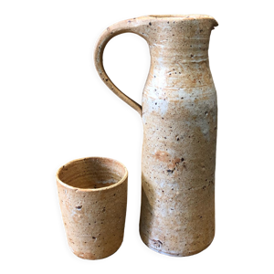 Pichet haut et verre